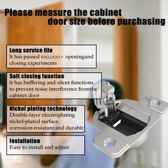 Replacement for Blum 110 Degree Screw In Compact 33 Hinge,Cabinet Door Hinges to