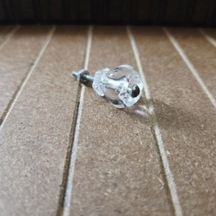 0.75 inch Glass Cabinet Knobs Clear Glass Drawer Pulls Depression Era Style NOS