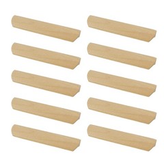 10Pcs Unfinished Wood Solid Furniture Pulls Handles,Unfinished Unpainted Pain…
