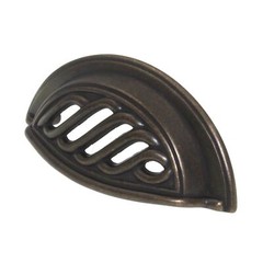 Hickory Hardware Charleston Blacksmith Brass 3″ Ctr Drawer Cup Pull PA1322-WOA
