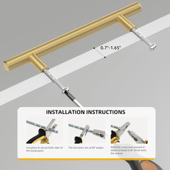 10 Pack 3 Inch Gold Cabinet Handles Brushed Gold Cabinet Pulls Stainless Steel D