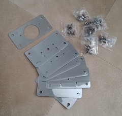 Lot 8 Stainless Steel Hinge Plate Tool Screws for Cabinet Door Mount Bracket Kit