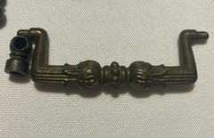 Vintage Antique Brass Drawer Pull Hardware Lot – 8 Pulls 2 Ring Pulls Rosettes