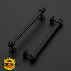 Ravinte Decor Black 24pk Cabinet Handles 6-1/4″