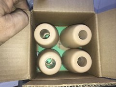 FLEXA #7429913 FURNITURE FEET- TALL TAN, 4 PCS PER BOX, VERY NICE! GREAT DEAL!