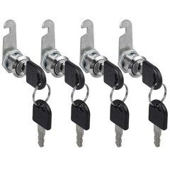 4x 25/30mm Cam Lock Door Barrel Drawer Cabinet Mail Box Locker Cupboard w/2Key