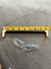 8 inch black and gold drawer pull