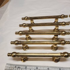 Lot of 10 Vintage Amerock Allison Solid Brass 3″ Ctr. Cabinet Bar Pull 555