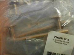 New 10-pk P29520Z-CZ-B Straight Bar 3 Inch Cabinet Pull Champagne Bronze