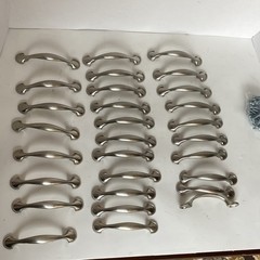 *30 Pack* Cabinet Hardware Satin Nickel Handle Pulls 3 inch hole to hole