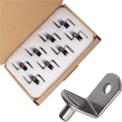 5mm Shelf Pegs L-Shaped Cabinet Support Pins Bracket Style Clips for Bookcase Ki