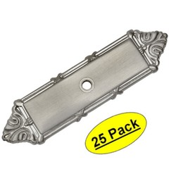 *25 Pack* Cosmas Cabinet Hardware Satin Nickel Cabinet Knob Backplates #9467SN