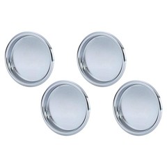 Nuk3y Easy Snap in Closet Door Finger Pull, 2-1/8, 4-Pack Chrome