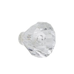 Meprotal 16 Pack 25 mm Crystal Clear Acrylic Dresser Knobs Diamond-Shaped Dra…
