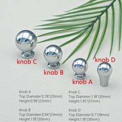 Silver Chrome Cabinet Pull Handle Modern Kitchen Knob Cupboard Handle