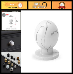 20 Pack White Marble Cabinet Knobs – Round Drawer Handles, 1″ Kitchen Hardware