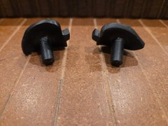 set of 2 novelty leaf shape cabinet knobs oil rubbed bronze-1.25 in