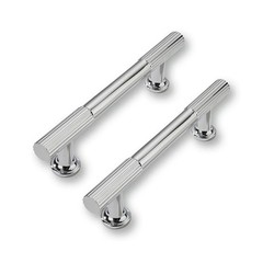 9 PCS 3-3/4 Inch Polished Chrome Cabinet Pulls Solid Heavy-Duty Drawer Handles