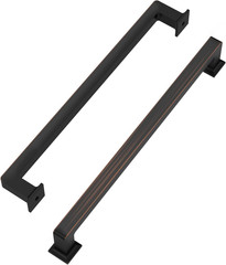 OMATEE 10 Pack 8.8 Inch(224Mm) Oil Rubbed Bronze Kitchen Cabinets Handles Oil Ru