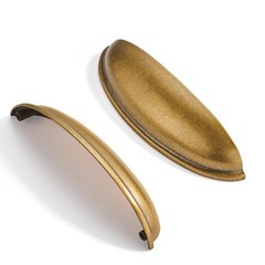 10-Pack 5in 128mm Antique Brass Cabinet Cup Pulls Kitchen Drawer Hardware