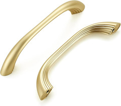 5 Pack Brushed Gold Cabinet Pulls, 5 Inch Kitchen Cabinet Handles | 5 in (128Mm)