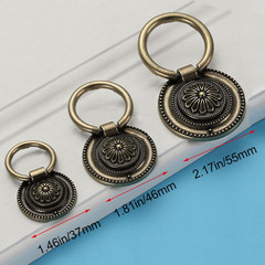 Jinyuanchao Drop Ring Handles Dresser Ring Pull Brass Oil-Rubbed Bronze