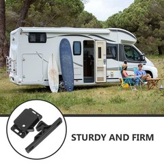 4Set Rv Cabinet Door Replacement Latch ABS Black Durable Camper Multifunctional