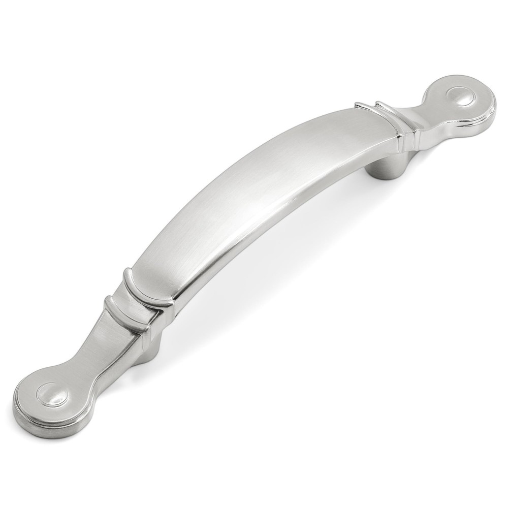 HESTIA HARDWARE 10 Pack | Satin Nickel Cabinet Pulls 3 Inch | Arched Silver D…