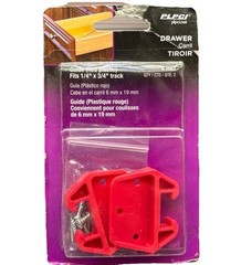 PLPCI Red Plastic Drawer Guide Kit for 1/4 x 3/4 in. Track R 7082 {M}