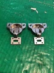 Lot of 2 Grass 860-01 Nickel Face Frame Hinge w/ 860-035 base mount plate (B)