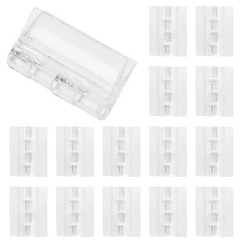 Kyuionty 15 Pcs Clear Acrylic Hinges, Transparent Folding Hinge 45x38mm