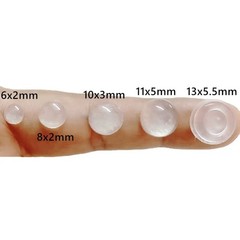100Pcs Self Adhesive Door Stopper Rubber Damper Buffer Cabinet Bumpers Silicone