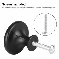 Matte Black Kitchen Cabinet Cupboard Door Knobs Bathroom Drawer Handle Pulls US