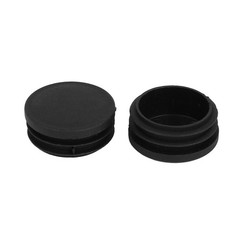 42mm plastic shutter slide round cap black tube 100pcs