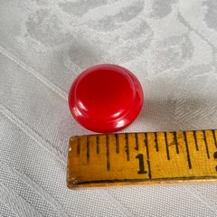1930s 1940s Art Deco Red Bakelite Cabinet Knob