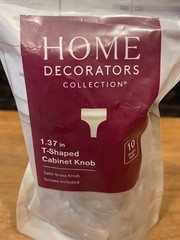 New Home Decorators T Shaped Knobs Satin brass Finish