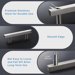 Square Body Round Feet 30Pack 76mm(3″) Hole Center Square Kitchen Cabinet