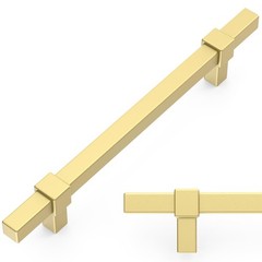 10 Pack 5 Inch 128mm Brushed Gold Cabinet Pulls Zinc Alloy Heavy Duty Modern …