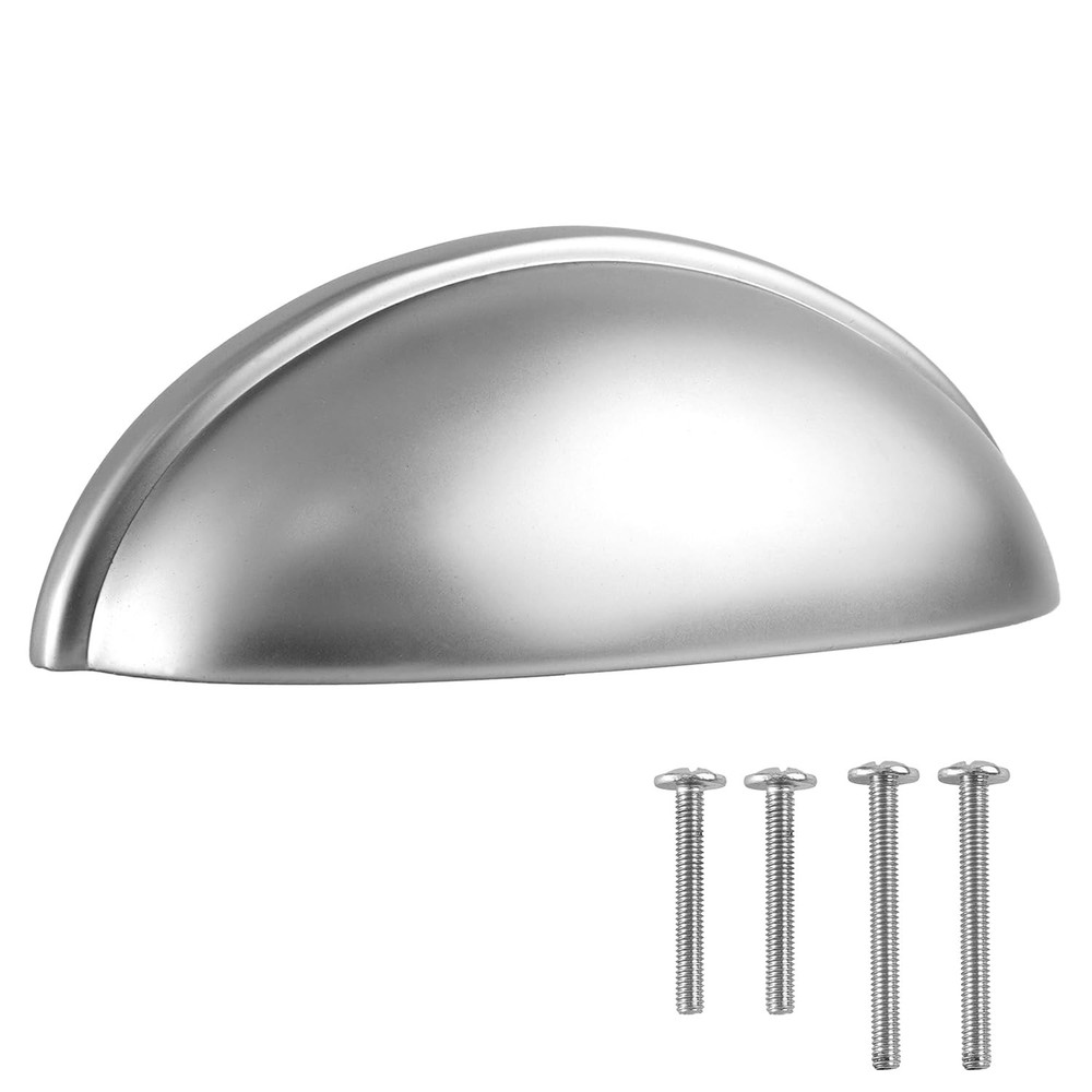 3 Inch Hole To Hole Drawer Pulls – 10 Pack – Cup Pulls For Cabinets And Drawers