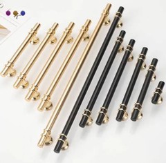 Chrome Cabinet Door Black Silver Gold Handle Kit T Bar Drawer Pull Kitchen