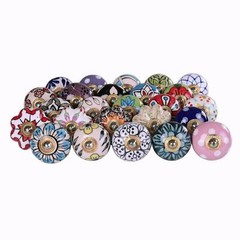 Cabinet Pull Polish Handle Knobs Multi Color Door Knob kitchen Drawer 30 Pcs Lot