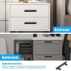 Black Stainless Steel T bar Kitchen Cabinet Door Handles Drawer Pulls Knobs Lot