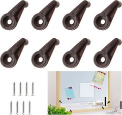 20 Pack Glass Window Clips Brown Retainer Clips, Glass Door Holder Cabinet Panel