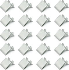 20 Pcs Adjustable Steel Pilaster Shelf Support Clips Shelving Bracket Clips