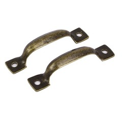Cabinet Drawer Dresser Arch Shape Pull Handles Bronze Tone 52mm Length 10PCS