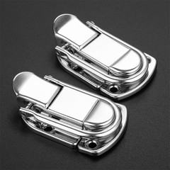 Fastener Toggle Latch Catch Cabinet Boxes Case Chest Suitcase Trunk Lock Silver
