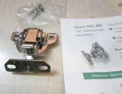 NEW! Grass 860-01 Cabinet Hinge TEC 862 w/ Base Mount Plate 860-19, Hard to Find