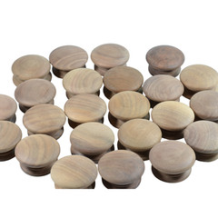 Lot of 23 Unfinished Walnut 2″ Cabinet Knobs/Pulls 1″ Projection