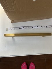 Goldentimehardware 25 Pack Gold Drawer Pulls 6 3/10 Inch Brushed Brass Handles.