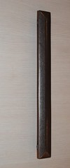 12″ CC Door Drawer Appliance Cabinet Pull Industrial Farm Iron Pewter Rustic